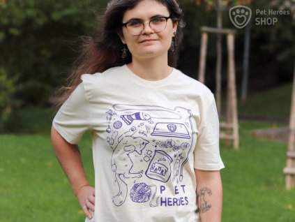 kvalitní bavlněná trička na podporu zvířat