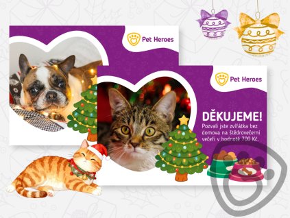 vánoční večeře pro zvířátka