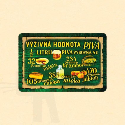 magnetka hodnota piva