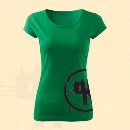 damske tricko zelene