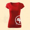 damske tricko cervene