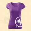 damske tricko fialove