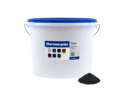 Obarvený písek černý