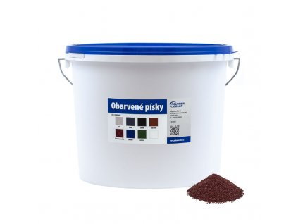Obarvený písek červenohnědý