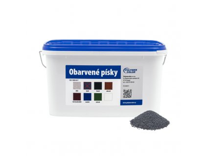 Obarvené písky šedé 8 kg