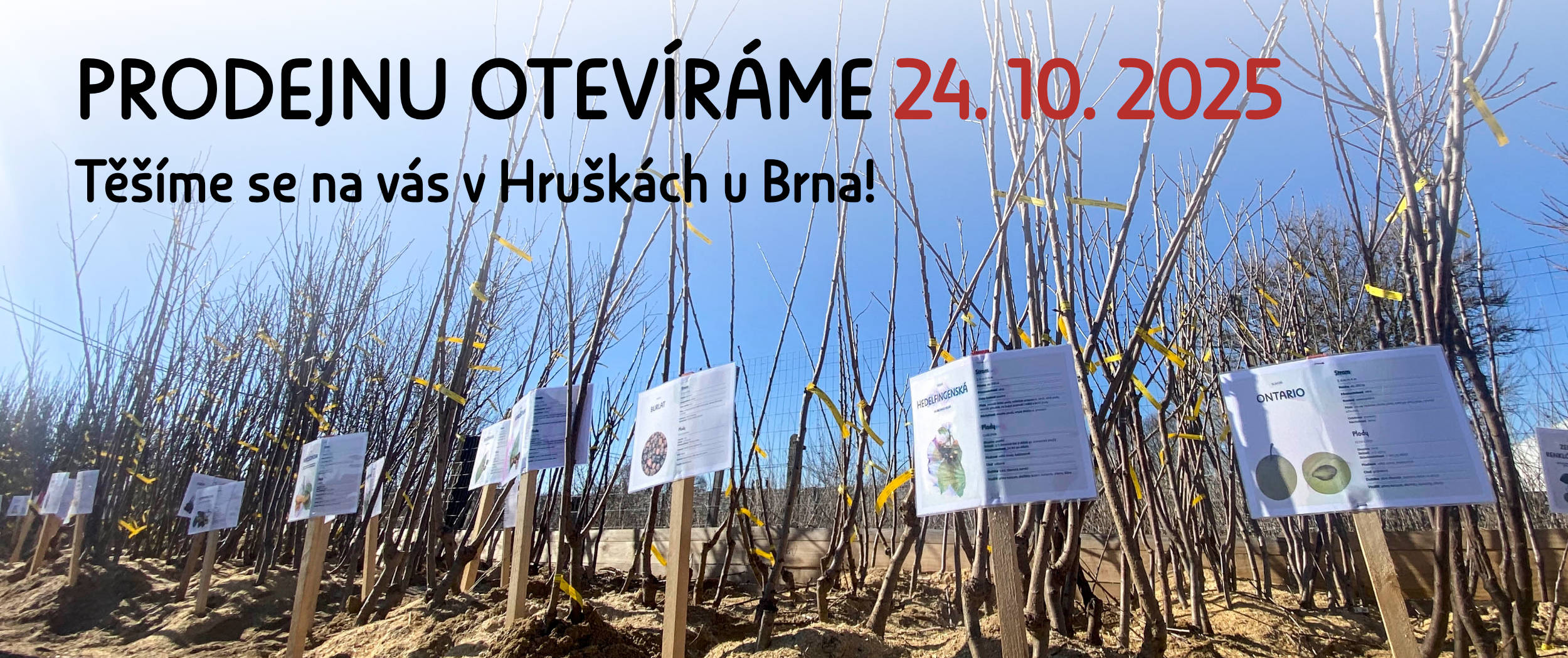 Banner prodejnu otevíráme 24. 10. 2025