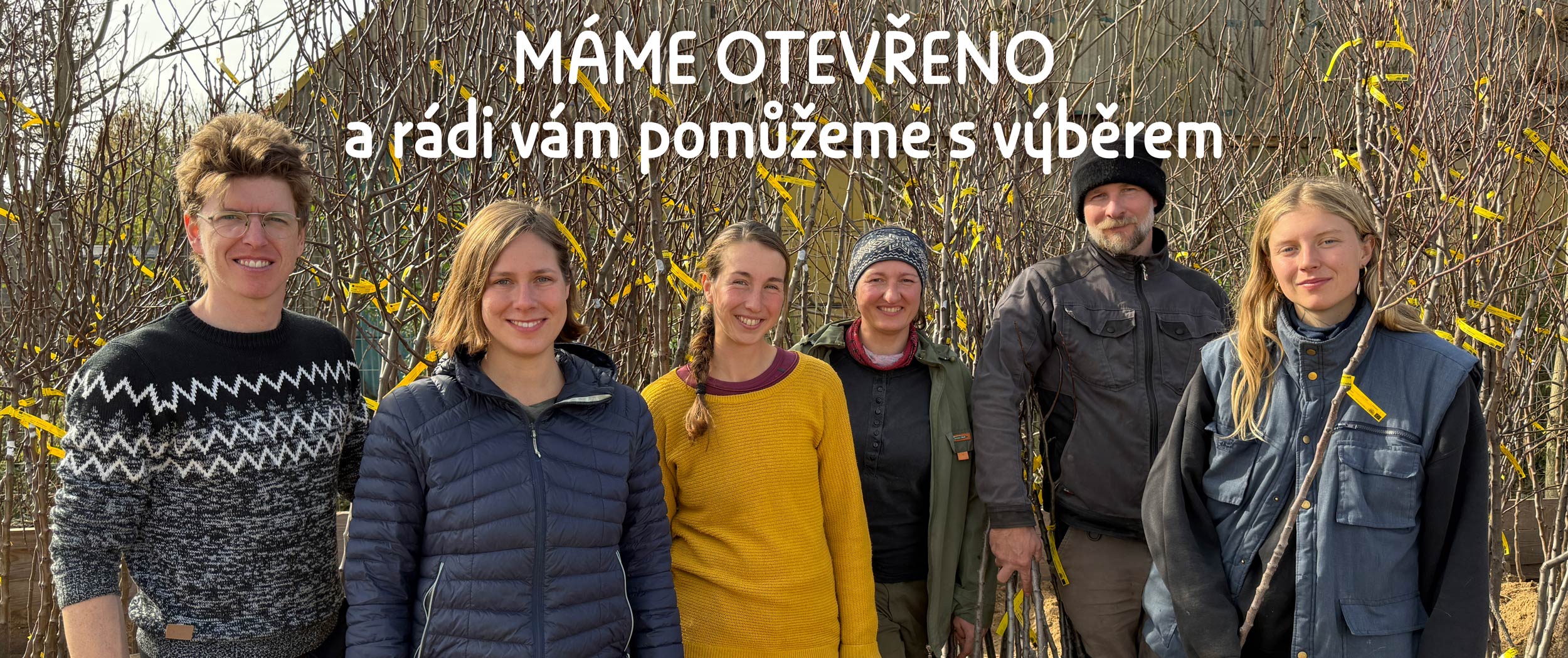 Tým ovocné školky potulného sadaře