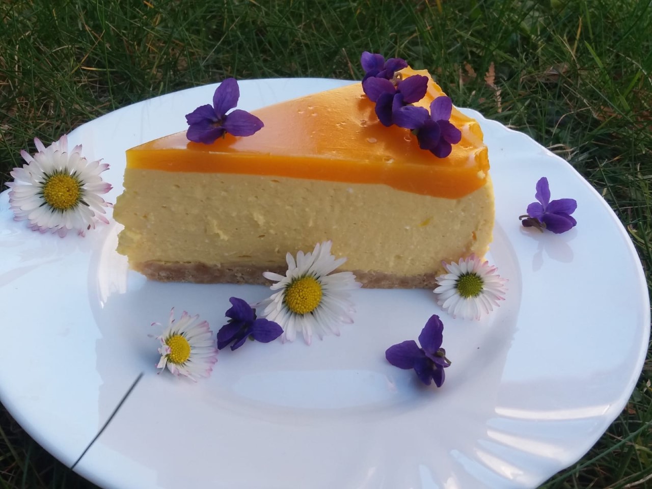 Nepečený mango cheesecake