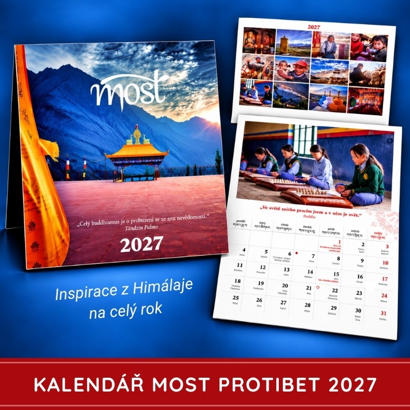 Kalendář MOST ProTibet na rok 2027. Potěšte sebe nebo své blízké originálním kalendářem, který není jen praktickým pomocníkem, ale také zdrojem krásy a zamyšlení.