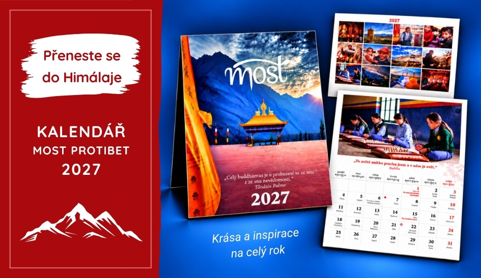 Kalendář MOST ProTibet na rok 2027. Potěšte sebe nebo své blízké originálním kalendářem, který není jen praktickým pomocníkem, ale také zdrojem krásy a zamyšlení.