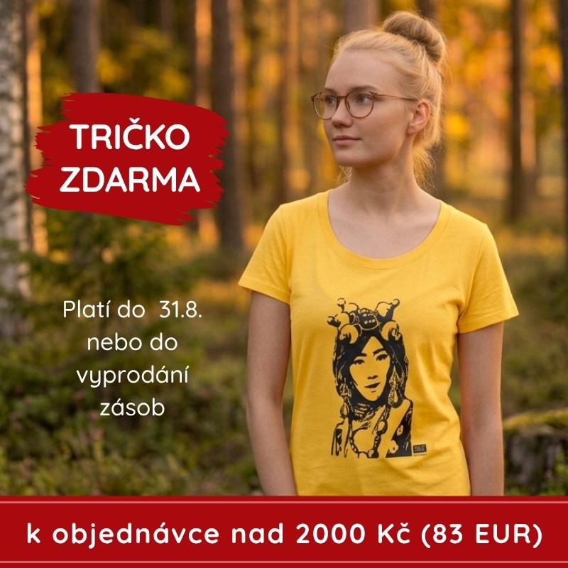 Tričko zdarma ke každé objednávce nad 2000 Kč