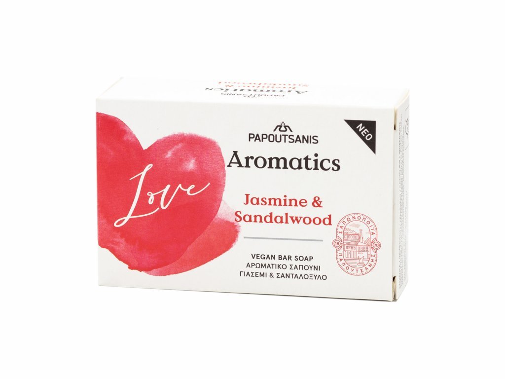 5406 aromatics mydlo love jasmin a santal 100 g papoutsanis