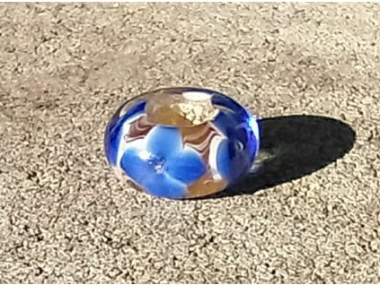 Skleněná perla maceška