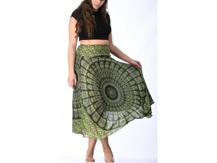 sukne zelena mandala
