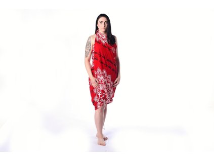 sarong cerveny mandala