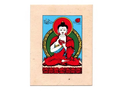 Přání z ručního papíru Buddha  Vairochana