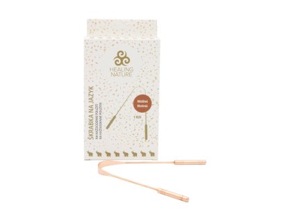 6422 1 skrabka na jazyk medena 1 ks