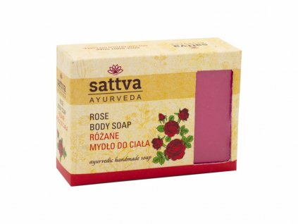 6261 1 ajurvedske mydlo ruze 125 g sattva