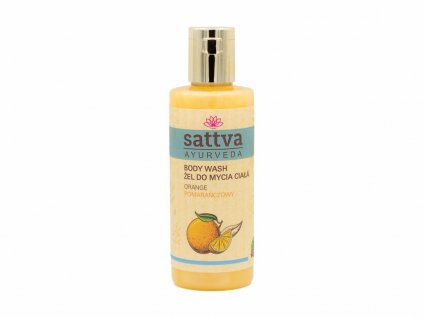 5669 1 sprchovy gel pomeranc 210 ml sattva