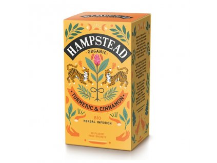 Hampstead Tea London BIO bylinny caj kurkuma a skorice 20ks