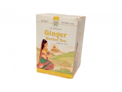 Palanquin Ginger Herbal Tea - zázvorový čaj bez kofeinu, 40 sáčků
