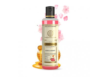 sprchovy gel ruze med 210 ml khadi natural
