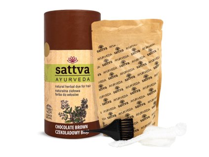 7211 1 henna na vlasy cokoladove hneda 150 g sattva