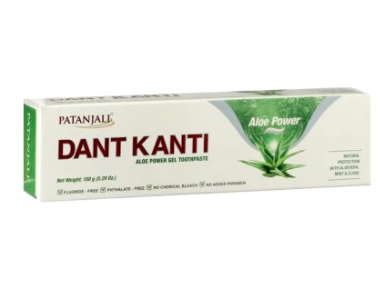 Patanjali Dant Kanti, Aloe Power - zubní pasta s aloe vera, mátou a hřebíčkem, 150 g