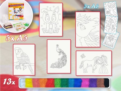 Sada pro pískování střední PRO HOLKY 2