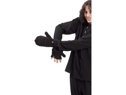 rukavice 2v1 černé