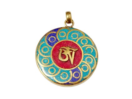 Amulet vykládaný kameny mandala