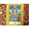 Thangka Chenrezig - více barev