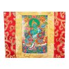 Thangka Zelená Tárá  s modrými lekníny