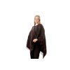 Elegantní etno pončo "Midnight Burgundy"
