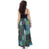 Maxi patchwork kalhoty boho style modré