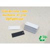 Visačka černo-bílá kartonová upcyklovaná 8×3 cm, s nýtováním dírky nebo bez