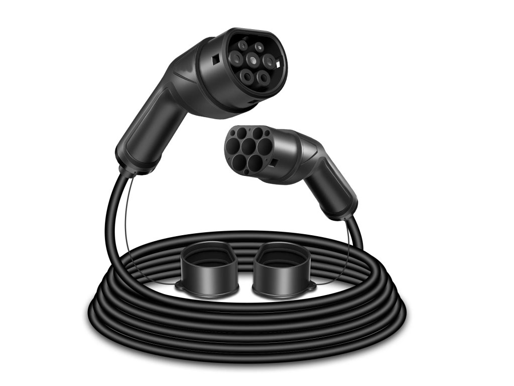 22 KW, 10 m, Nabíjecí kabel Mennekes Type 2 - 3 x 32 A, pro elektromobily a Plug-in hybridy