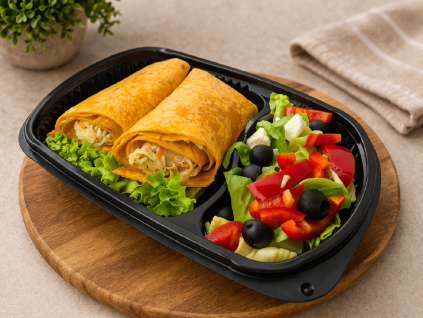 Wrap kebab + šopský salát