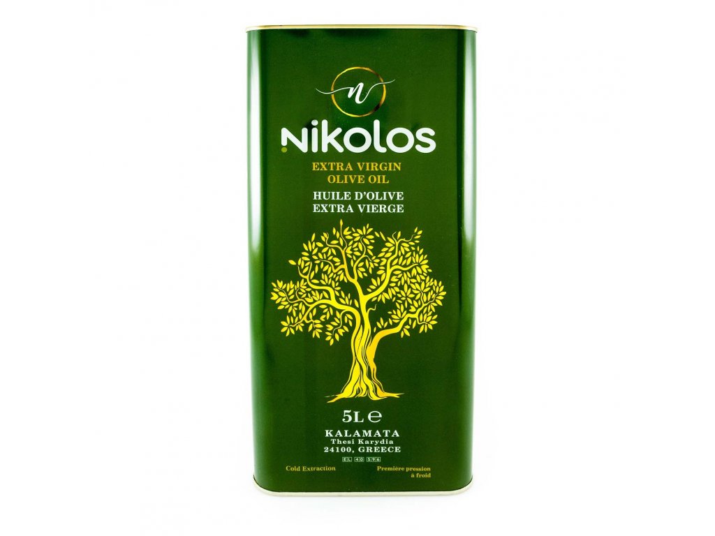 Nikolos Kalamata Extra panenský olivový olej 0,3% 5l plech