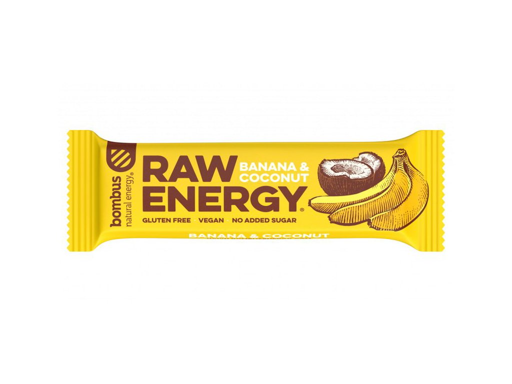 Bombus Raw ENERGY Banán a kokos 50g