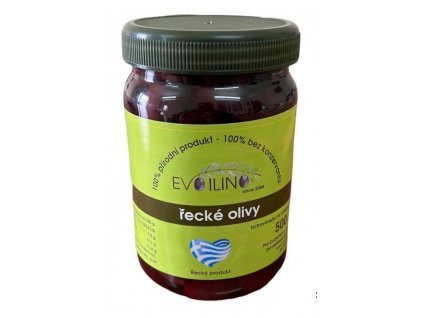 Evoilino Korfu černé olivy s peckou Kalamata 500g