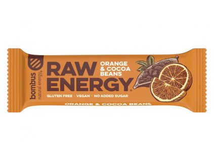 Bombus Raw ENERGY Pomeranč a kakaové boby 50g