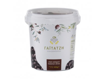 Gaitatzi černé olivy Kalamata Extra Jumbo s peckou 600g