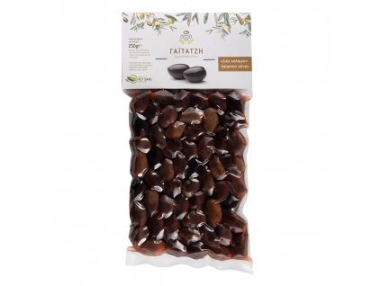 Gaitatzi černé olivy Kalamata s peckou vakuum 250g hlavni