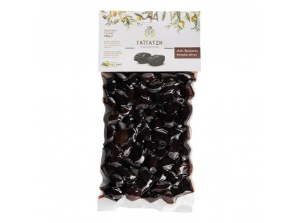Gaitatzi THROUMPES černé olivy sušené s peckou vakuum 250g hlavni