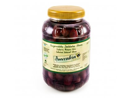 Amvrakia černé olivy Kalamata s peckou 1kg