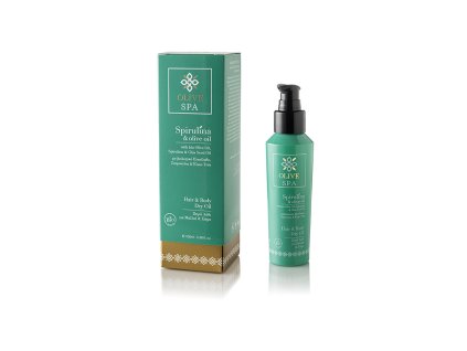 OLIVE SPA suchý olej na vlasy a tělo se spirulinou 100 ml 3