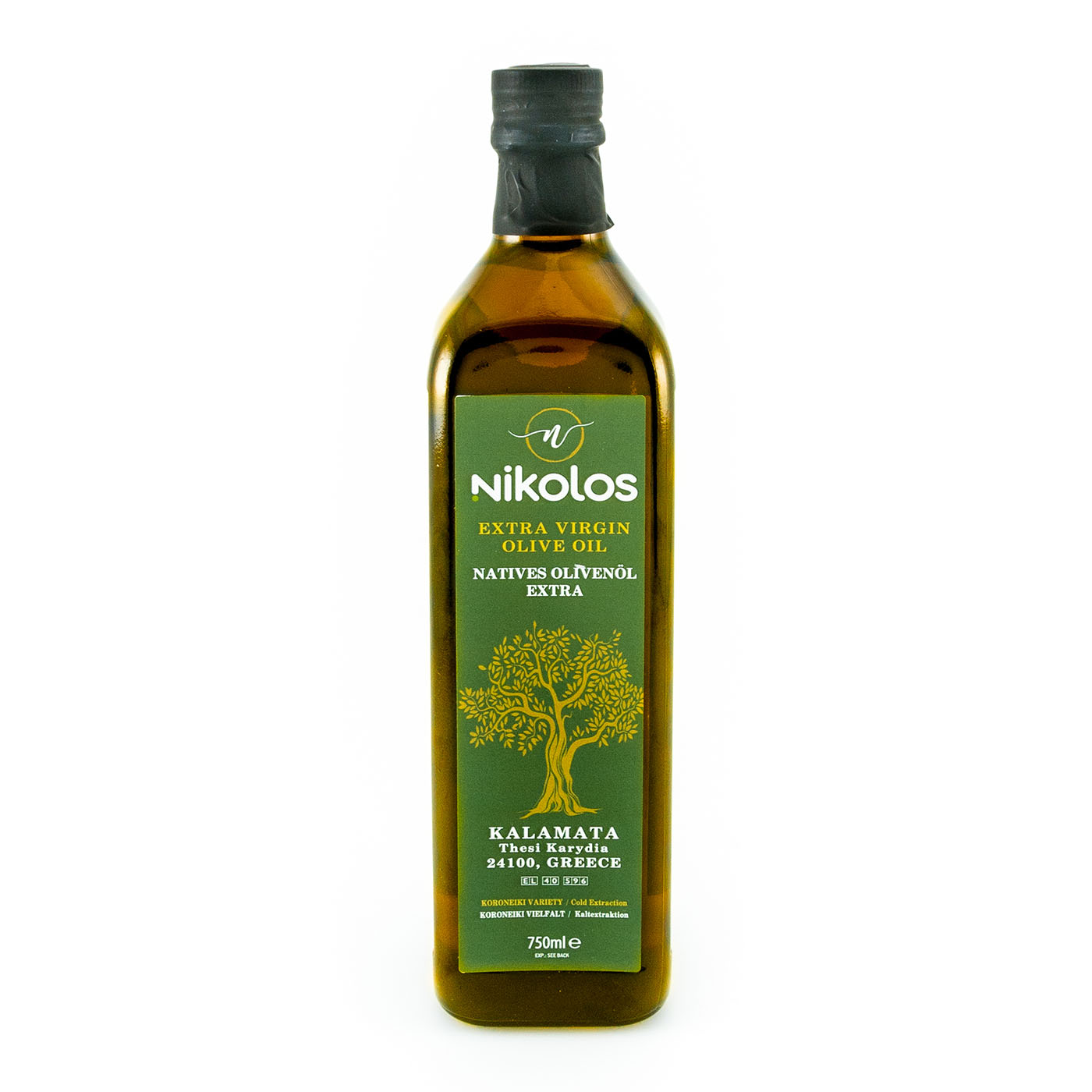 Nikolopoulos Estate Nikolos Kalamata Extra panenský olivový olej 0,4 - 0,6% 750ml - sklo