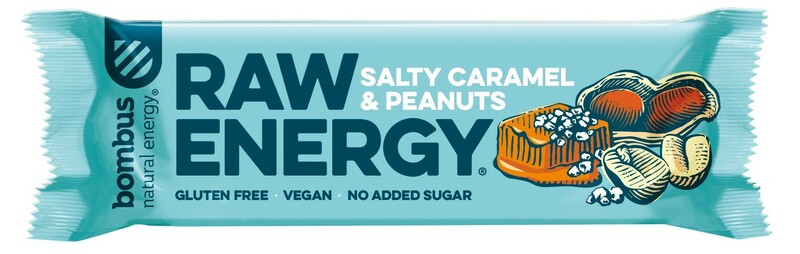 Bombus Raw ENERGY Slaný karamel a arašídy 50g