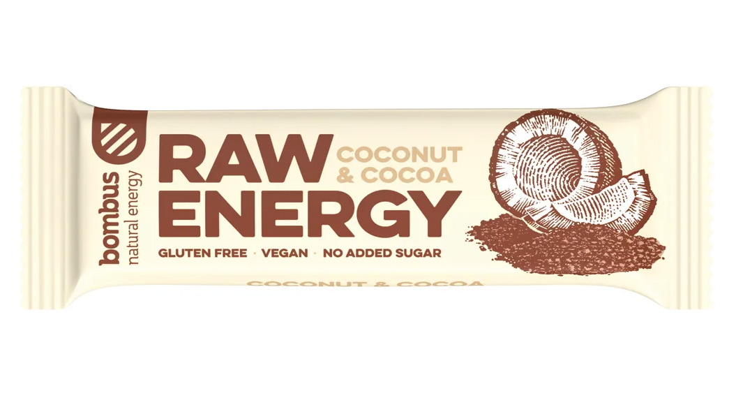 Bombus Raw ENERGY Kokos a kakao 50g